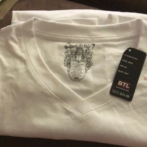 White v neck tee shirt